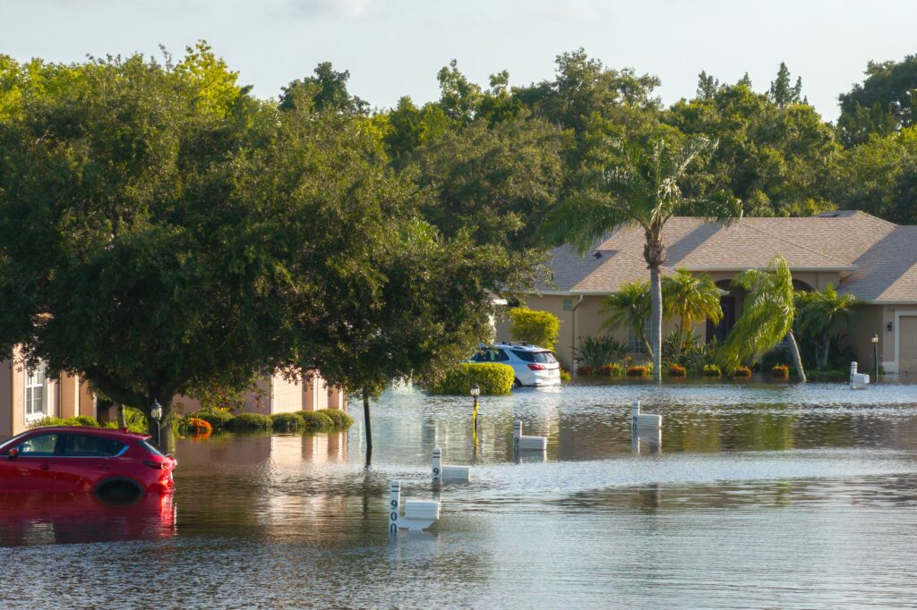 Summer Storm Preparation - Flooded Area