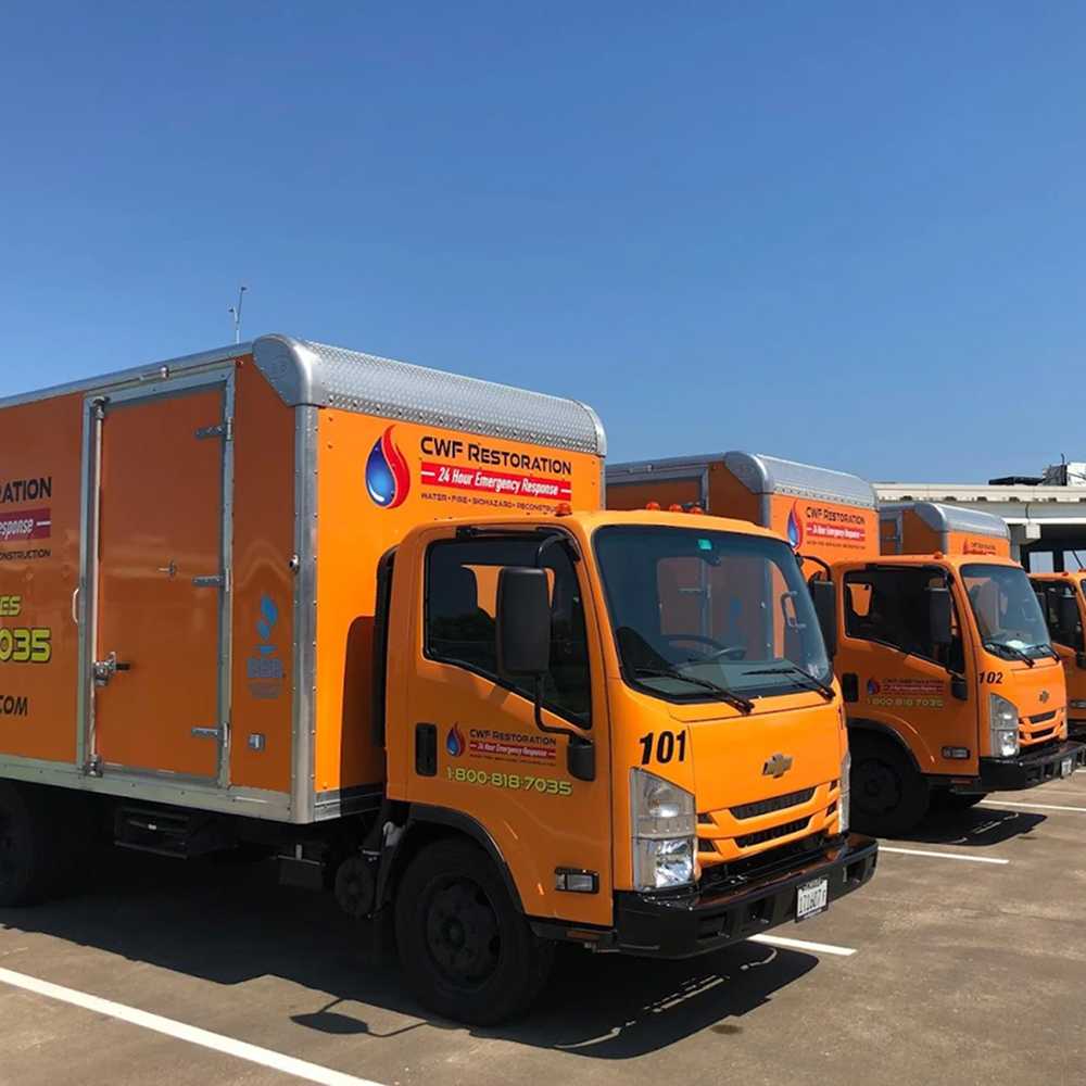 houston mold remediation trucks