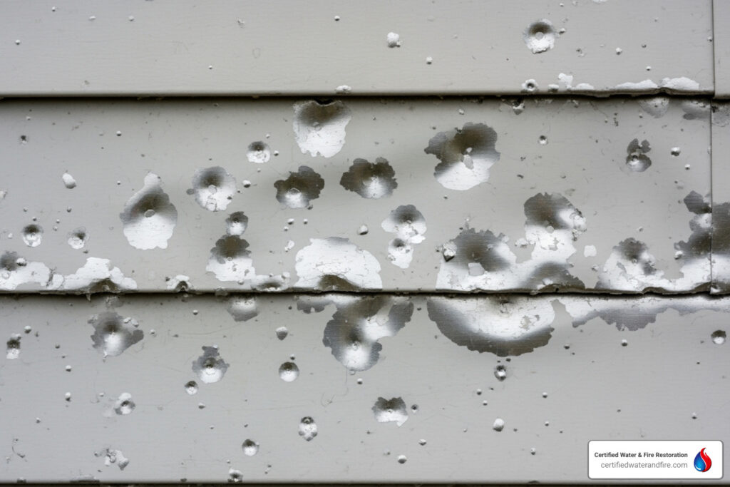 repair hail damage aluminum siding