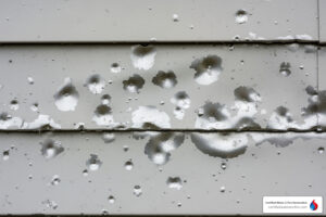 repair hail damage aluminum siding