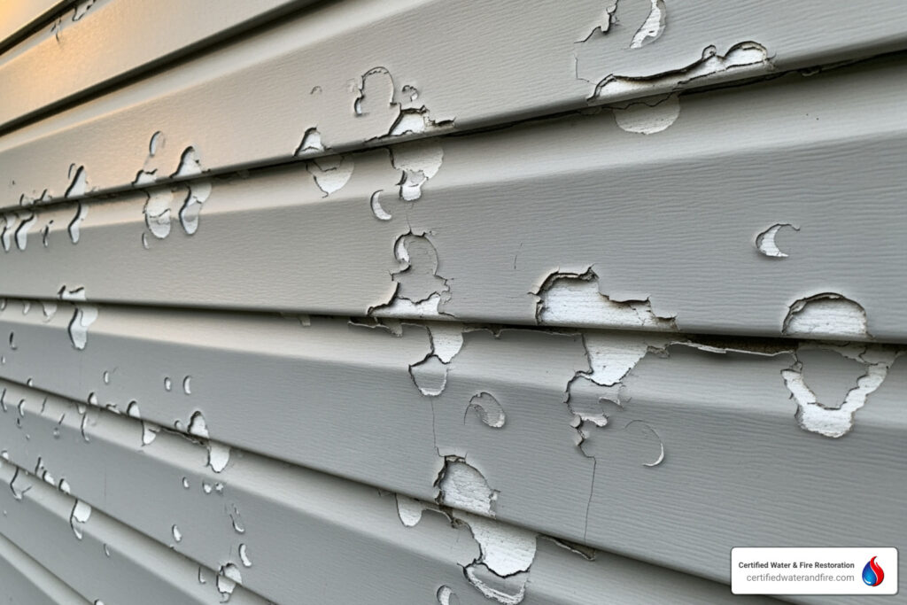 hail damaged siding