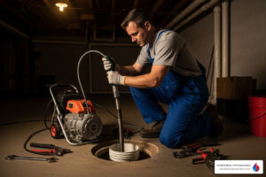 sewage line cleaning